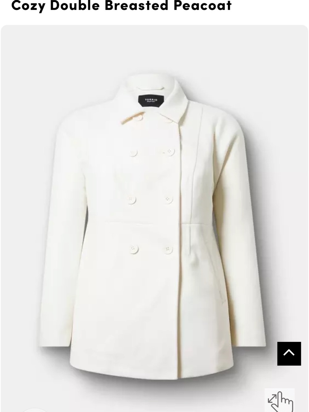 Torrid melton double breasted peacoat size 0 new with tags